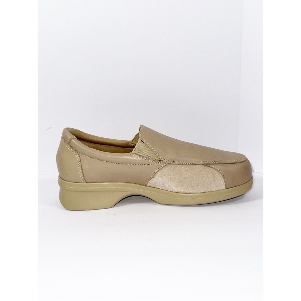 Pedors Shoes Slip On Comfort Walking 201 Beige Leather Orthopedic Cushion 8.5 - Picture 11 of 16